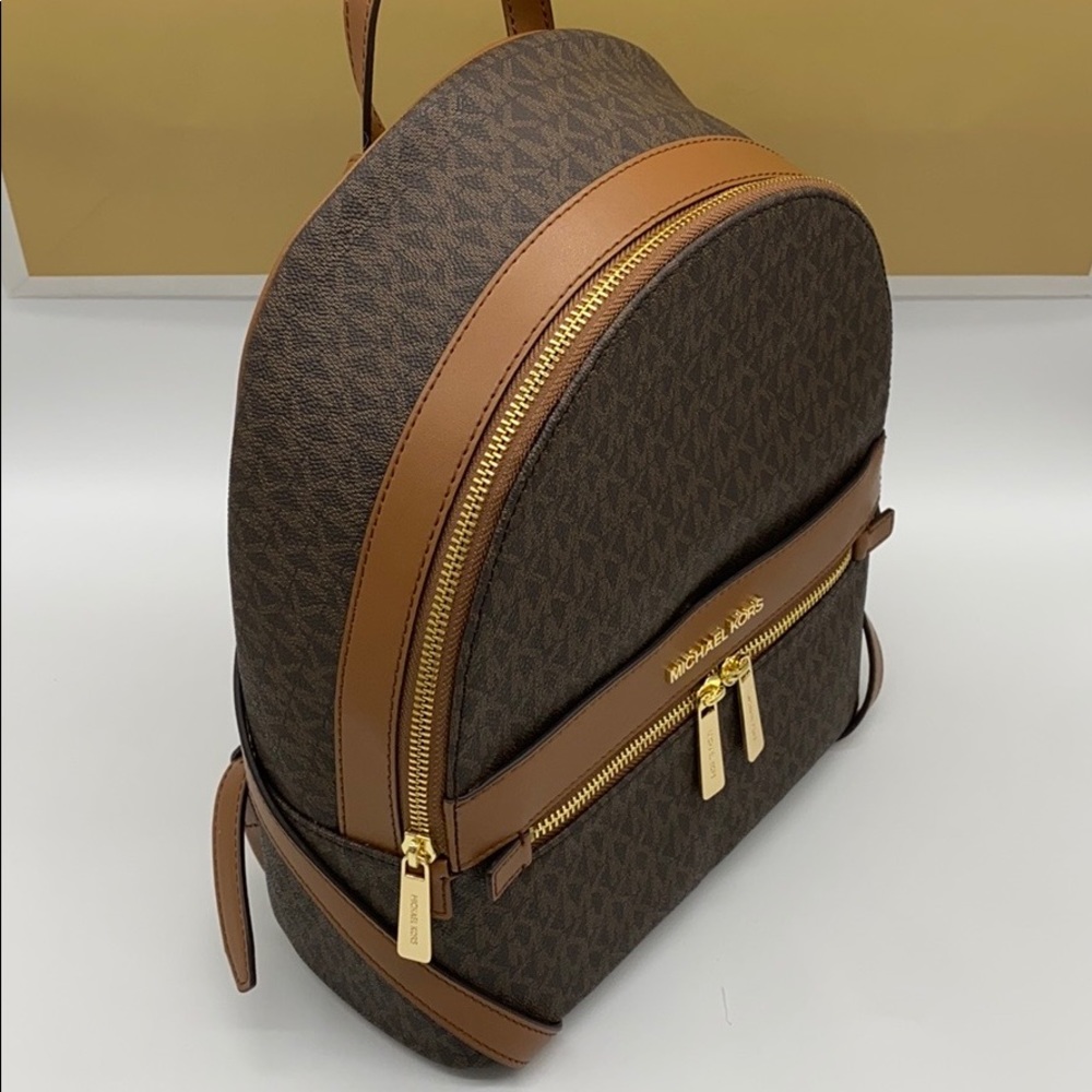 MICHAEL KORS KENLY MEDIUM BACKPACK BROWN - Picture 8 of 15